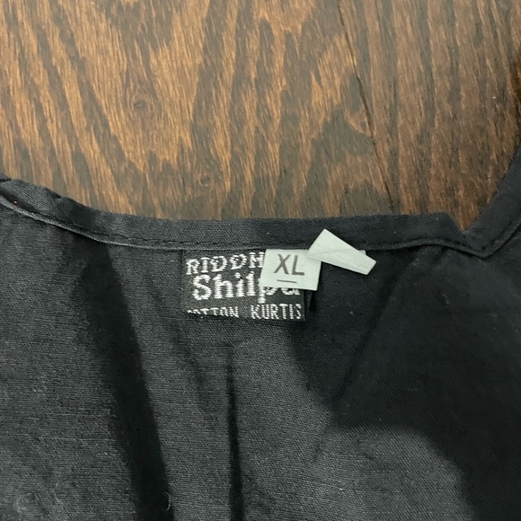 BRAND NEW *Black Indian Cotton Kurta* - Picture 3 of 7